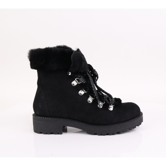 NIB J Crew Women's Nordic Shearling Boot Bootie Black 6 $228+ - Picture 4 of 7